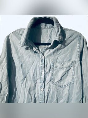Dazy Light Blue Denim Shirt - Classic Button-Up-Unisex